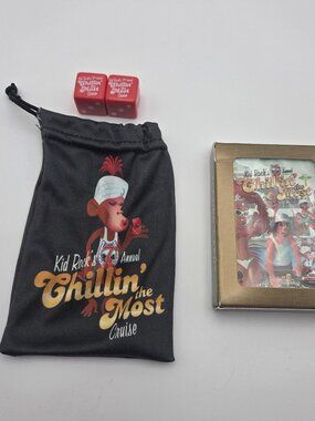 Kid Rock Chillin’ The Most Cruise Playing Cards & Dice Set w/ Pouch